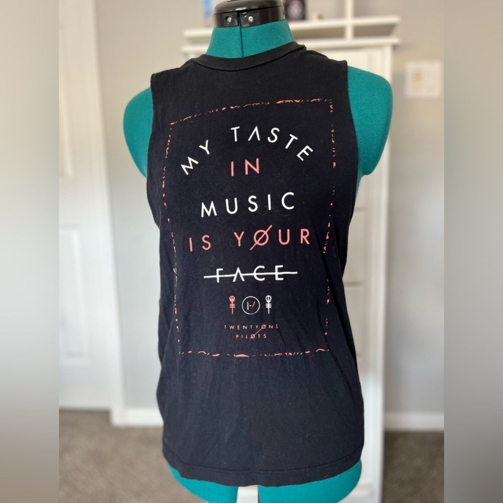 Black tank top